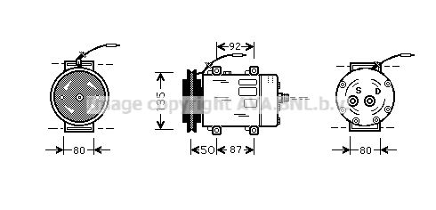 AVA QUALITY COOLING Kompresors, Gaisa kond. sistēma UVK148